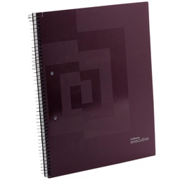 Cuaderno A4 Ledesma Executive 84 Hojas Rayadas Bordo