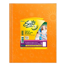 Cuaderno A3 Ledesma Éxito 48 Hojas Rayadas Naranja