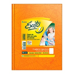 Cuaderno A5 Ledesma Éxito 48 Hojas Rayadas Araña Naranja