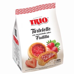 Tartelettes con Mermelada Sabor Frutilla Trio Paq 300 grm