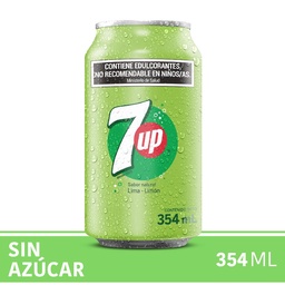 Gaseosa Lima Limón Free Seven Up 354 cmq