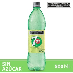 Gaseosa Seven Up Free   Botella 500 cc