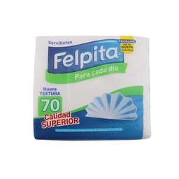 Servilletas Blancas Felpita Paq 70 uni