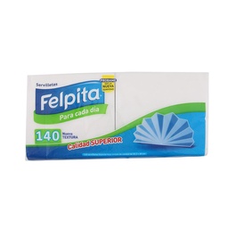 Servilletas Blancas Felpita 140u