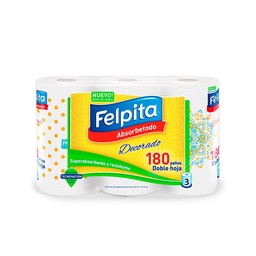 Rollos de Cocina Decorado 180 P Felpita Paq 3.93 Mtr