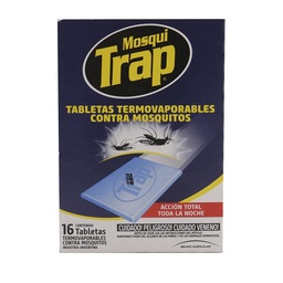 Tabletas Termovaporable Mosqui Trap 16 uni