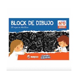 Block Dibujo Negro Muresco 32x46 24Hjs