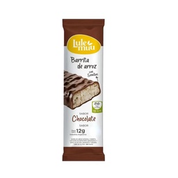 Barra de Arroz Bañada en Chocolate Lulemuu 12g