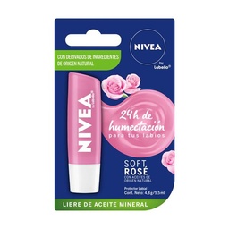 Protector Labial Nivea Labello Rose Bli 4.8 grm