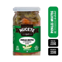 Pickles   Nucete   Frasco 330 gr