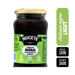 Aceitunas Negras Descarozadas Nucete 360g