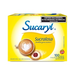 Edulcorante Sucaryl Sucralosa Caja Sobres x 100