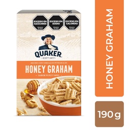 Cereales de Avena Sabor Nuez y Miel Quaker Honey Graham x 190 g