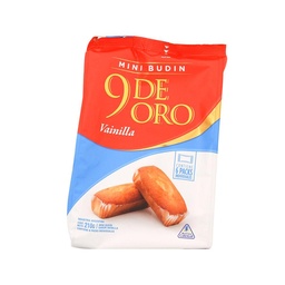 Budin Mini 9 de Oro Vainilla 210 gr