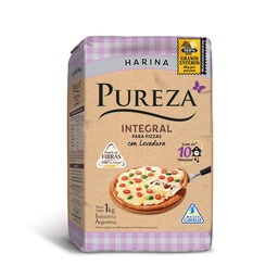Harina Integral para Pizzas con Levadura Pureza Paq 1 Kgm