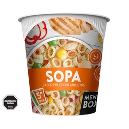 Sopa Sabor Pollo con Anillitos Menu Box 45g