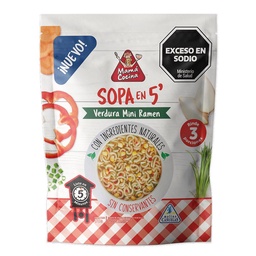 Sopa de Verduras Mini Ramen Mama Cocina 90g