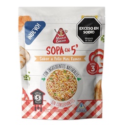 Sopa Sabor Pollo Mini Ramen Mama Cocina 90g