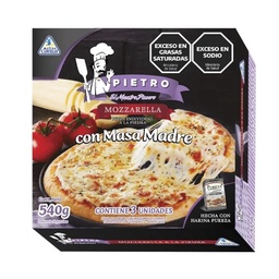 Pizza A La Piedra Mozzarella x3 Pietro 540g