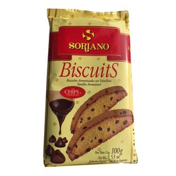 Biscuits Chocolate Soriano Paq 100 grm