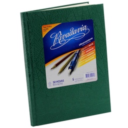 Cuaderno A5 Rivadavia  50 Hojas Rayadas Verde