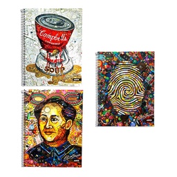 Cuaderno A4 Arte 80 Hojas Rayadas Surtido