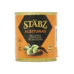 Aceitunas Rellenas con Anchoas Stabz 200 grm