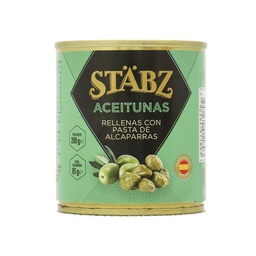 Aceitunas Rellenas con Alcaparras Stabz Lat 200 grm