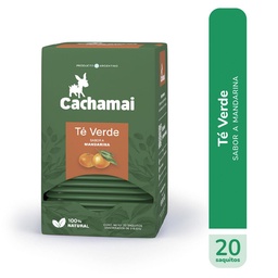 Té Verde Cachamai Mandarina Caja 20 Saquitos