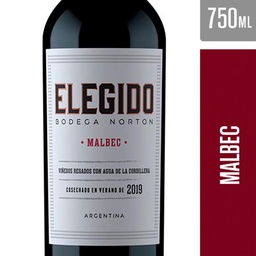 Vino Malbec Elegido Bot 750 ml