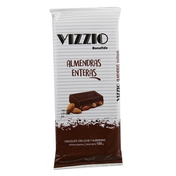 Chocolate con Leche y Almendras Vizzio 100 grm