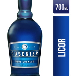 Cusenier Licor de Blue Curacao Botella de 700 ml