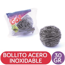 Bollito de Acero Inoxidable Go! 30 Grs