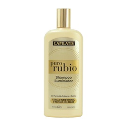 Shampoo Capilatis Iluminador Puro Rubio Botella 420 ml