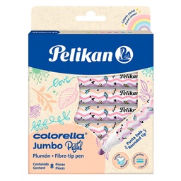 Marcador Pelikan Jumbo Pastel 8 Unidades Varios Colores