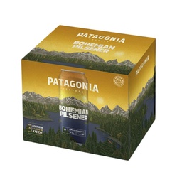 Cerveza Bohemian Pilsener Patagonia  Pack Latas 473 cc 6 Unidades