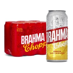 Cerveza  Brahma  Pack Latas 473 cc 6 Unidades