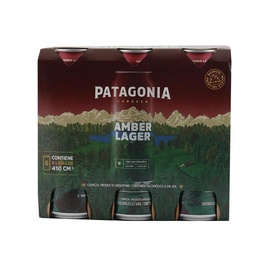 Cerveza Amber Lager Patagonia Pak x6 uni 410 cmq