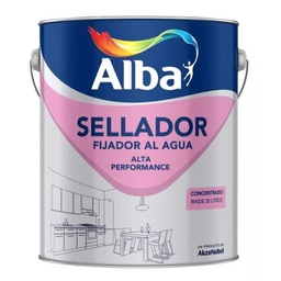 Fijador Al Agua Sellador Alba Interior Mate 4 l