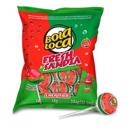 Chupetin Sabor Sandia Bola Loca 384gr