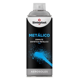 Aerosol Sinteplast Brillospray Max Metálico Plata 440 cm3