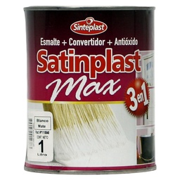 Esmalte Mate Satinplas Sintético Blanco 1l Sinteplast