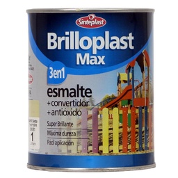 Esmalte Brillante Brilloplas Max Marfil 1l Sinteplast