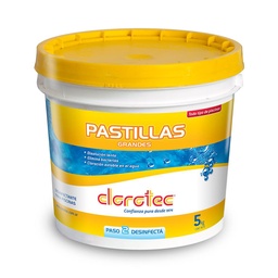 Cloro Pastillas Grandes Clorotec 200 gr 5 kg