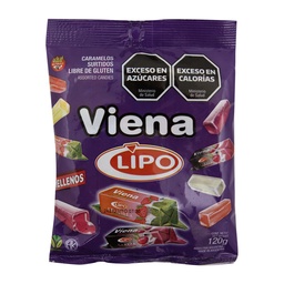 Caramelos Rellenos Viena Lipo 120g