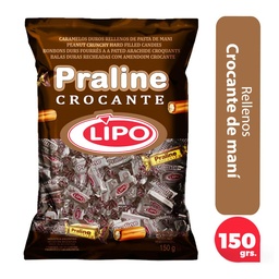 Caramelos Lipo Rellenos Crocante Bol 150 grm