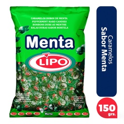 Caramelos Lipo Menta Bol 150 grm