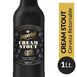 Cerveza Cream Stout Imperial   Botella 1 l