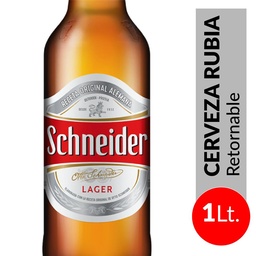 Cerveza Lager Schneider   Botella 1 l