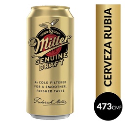 Cerveza  Miller   Lata 473 cc